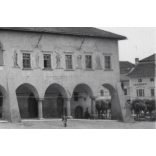 A lőcsei városháza, Lőcse, Felvidék, utcakép, Horthy-korszak, építészet, épület, helytörténet, 1935., 1930-s évek, Eredeti fotó, papírkép. 