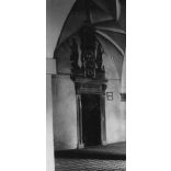 A lőcsei városháza előcsarnoka, Lőcse, Felvidék, utcakép, Horthy-korszak, építészet, helytörténet, 1935., 1930-s évek, Eredeti fotó, papírkép.  