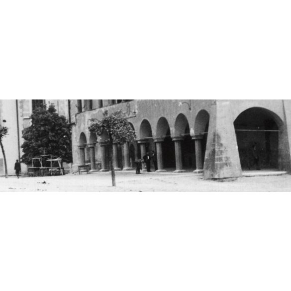 A lőcsei Szent-Jakab templom és a városháza, Lőcse, Felvidék, utcakép, Horthy-korszak, építészet, templom, egyház, vallás, helytörténet, 1935., 1930-s évek, Eredeti fotó, papírkép.   