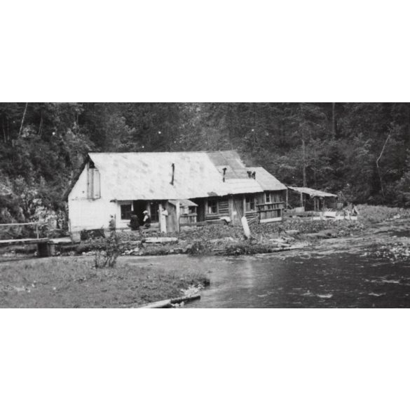 A Gölnic patak a sztracenai kőkapunál, Sztracena, Felvidék, utcakép, Horthy-korszak, természet, völgy, helytörténet, 1935., 1930-s évek, Eredeti fotó, papírkép.  