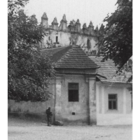 A késmárki Thököly-vár, Késmárk, Felvidék, utcakép, Horthy-korszak, építészet, vár, helytörténet, 1935., 1930-s évek, Eredeti fotó, papírkép. 