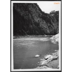   Tutajjal a Dunajecen, Felvidék, utcakép, Horthy-korszak, kirándulás, természet, folyó, helytörténet, 1935., 1930-s évek, Eredeti fotó, papírkép. 