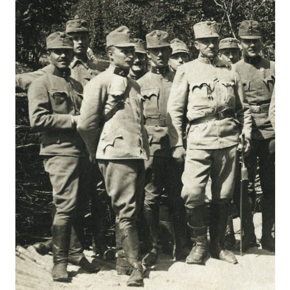 Tábornok, K.u.K. magyar katonatisztek egyenruhában, 1. világháború, monarchia, hadtörténet, 1916. május 15., 1910-es évek, Eredeti fotó, hátulján feliratozott papírkép.  