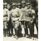 Tábornok, K.u.K. magyar katonatisztek egyenruhában, 1. világháború, monarchia, hadtörténet, 1916. május 15., 1910-es évek, Eredeti fotó, hátulján feliratozott papírkép.  