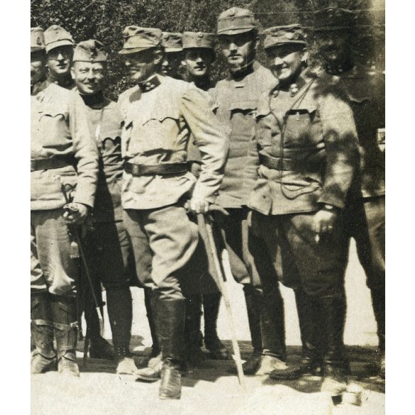 Tábornok, K.u.K. magyar katonatisztek egyenruhában, 1. világháború, monarchia, hadtörténet, 1916. május 15., 1910-es évek, Eredeti fotó, hátulján feliratozott papírkép.  