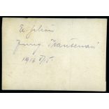 Tábornok, K.u.K. magyar katonatisztek egyenruhában, 1. világháború, monarchia, hadtörténet, 1916. május 15., 1910-es évek, Eredeti fotó, hátulján feliratozott papírkép.  