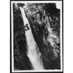   A tarpataki-vízesés felső szakasza, Tátra, Felvidék, Horthy-korszak, természet, vízesés, helytörténet, 1935., 1930-s évek, Eredeti fotó, papírkép.  