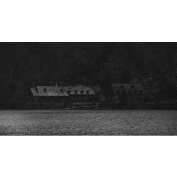 Menedékház a poprádi-tó partján, Poprád, Felvidék, utcakép, Horthy-korszak, természet, tó, épület, helytörténet, 1935., 1930-s évek, Eredeti fotó, papírkép.  