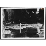 A Déményfalvi-cseppkőbarlang „lótusztavas” terme , Déményfalva, Felvidék, utcakép, Horthy-korszak, természet, barlang, helytörténet, 1935., 1930-s évek, Eredeti fotó, papírkép.  