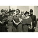 Vasutas leány árvaház felavatása, Keszthely, Máv, vasút, közlekedés, Balaton, 2. világháború, Horthy-korszak, helytörténet, 1942. június, 1940-es évek, Eredeti fotó, papírkép, hátulján ragasztásnyomok