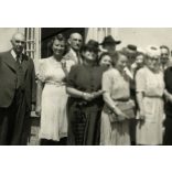 Vasutas leány árvaház felavatása, Keszthely, Máv, vasút, közlekedés, Balaton, 2. világháború, Horthy-korszak, helytörténet, 1942. június, 1940-es évek, Eredeti fotó, papírkép, hátulján ragasztásnyomok