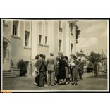 Vasutas leány árvaház felavatása, Keszthely, Máv, vasút, közlekedés, Balaton, 2. világháború, Horthy-korszak, helytörténet, 1942. június, 1940-es évek, Eredeti fotó, papírkép, hátulján ragasztásnyomok