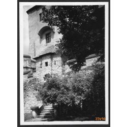   Árva vára, Árvaváralja, Felvidék, utcakép, Horthy-korszak, vár, építészet, helytörténet, 1935., 1930-s évek, Eredeti fotó, papírkép.   