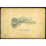 Dajkovits műterem, Versec, Vajdaság, szakállas úr cvikkerrel, monarchia, helytörténet, 1890-es évek, Eredeti  kabinetfotó.   