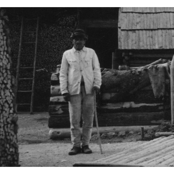 Tóth háztípusok, Felvidék, utcakép, Horthy-korszak, szekér, épületek, gyerekek, helytörténet, 1935., 1930-s évek, Eredeti fotó, papírkép.   