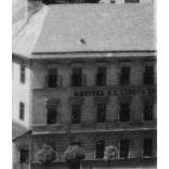 Selmecbánya Óvárának látképe a Klopacskából, Selmecbánya, Felvidék, utcakép, Horthy-korszak, város, építészet, templom, vár, helytörténet, 1935., 1930-s évek, Eredeti fotó, papírkép.  