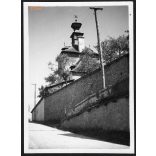 A Klopacska Selmecbányán, Selmecbánya, Felvidék, utcakép, Horthy-korszak, épület, építészet, helytörténet, 1935., 1930-s évek, Eredeti fotó, papírkép.   