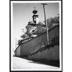   A Klopacska Selmecbányán, Selmecbánya, Felvidék, utcakép, Horthy-korszak, épület, építészet, helytörténet, 1935., 1930-s évek, Eredeti fotó, papírkép.   