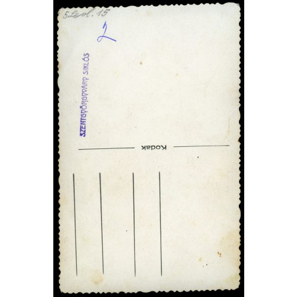 Szentgyörgyváry műterem, Siklós, gyönyörű menyasszony virágcsokorral, Horthy-korszak, helytörténet, Baranya megye, 1920-as évek, Eredeti fotó, jelzett papírkép.