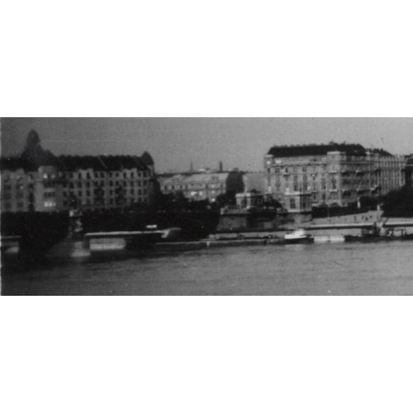 A Zsófia-sétahajó a Duna vizén, Budapest, Margit híd, utcakép, jármű, hajó, közlekedés, helytörténet, 1935., 1930-s évek, Eredeti fotó, papírkép.   