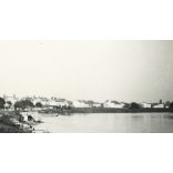 Elegáns hölgy kalapban, Arad, Erdély, Maros, folyó, Horthy-korszak, városkép, helytörténet, 1936., 1930-as évek, Eredeti fotó, papírkép.   