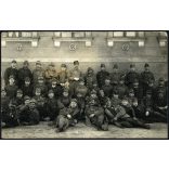 Magyar katonák egyenruhában, Budapest, laktanya, Jákó Dezső levele Tiszaburára édesapjának Jákó Balázs református lelkésznek, kitüntetés, 1. világháború, monarchia, 1917., 1910-es évek, Eredeti fotó, 