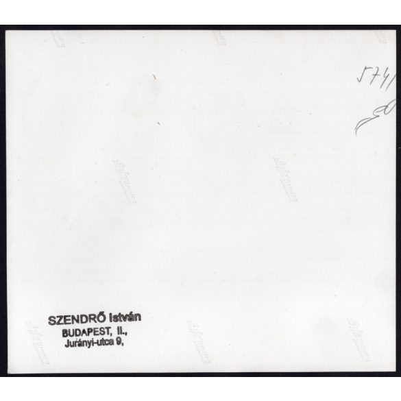 Nagyobb méret, Szendrő István fotóművészeti alkotása, robbanómotoros repülőgépmodellel a reptéren, 1930-as évek. Eredeti, pecséttel jelzett fotó, papírkép, Agfa Brovira papíron. 