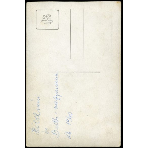 Ismeretlen vásári-alkalmi műterem, asszonyok retiküllel, Horthy-korszak, 1930-as évek, Eredeti fotó, hátulján feliratozott papírkép.  