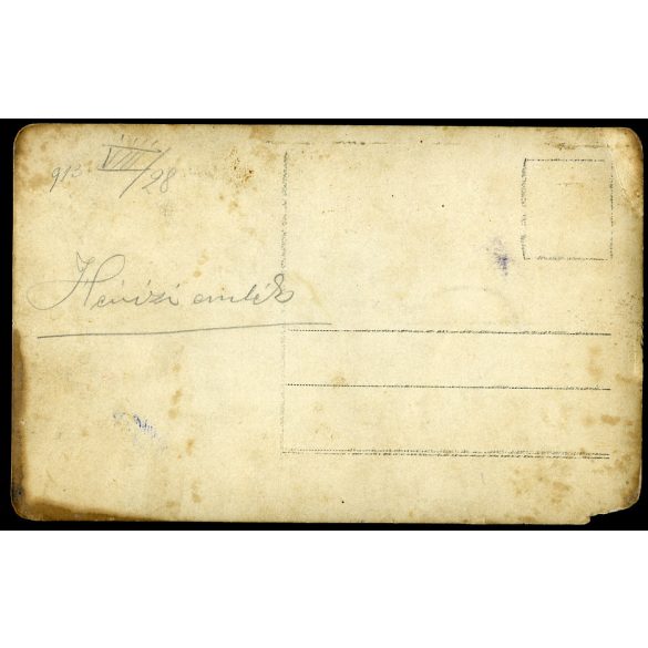 Fürdőzők kalapban, Hévíz, fürdőruha, fürdőkultúra, monarchia, Zala megye, helytörténet, 1913., 1910-es évek, Eredeti fotó, papírkép, alsó sarka sérült. 