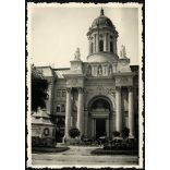 Minorita Templom és Plébánia, Arad, Erdély, egyház, utcakép, Horthy-korszak, helytörténet, 1930-as évek, Eredeti fotó, papírkép, hátulján ragasztásnyomok. 