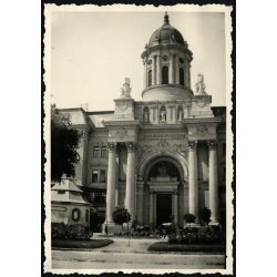   Minorita Templom és Plébánia, Arad, Erdély, egyház, utcakép, Horthy-korszak, helytörténet, 1930-as évek, Eredeti fotó, papírkép, hátulján ragasztásnyomok. 