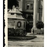 Minorita Templom és Plébánia, Arad, Erdély, egyház, utcakép, Horthy-korszak, helytörténet, 1930-as évek, Eredeti fotó, papírkép, hátulján ragasztásnyomok. 