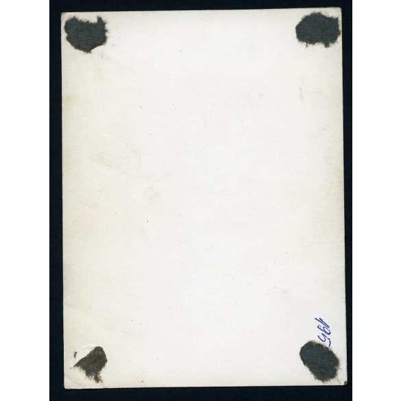 Kisfiú Czetka motorkerékpárral, jármű, közlekedés, motor, szocializmus, 1950-es évek, Eredeti fotó, papírkép. 