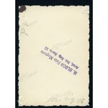 Elegáns hölgy kalapban, retiküllel, Arad, Erdély, feliratok, reklám, utcakép, épület, Horthy-korszak, helytörténet, 1936., 1930-as évek, Eredeti fotó, papírkép, hátulján ragasztásnyomokkal.