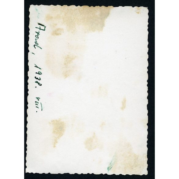 A Maros Evezős Klub sportolói, Arad, Erdély, feliratok, épület, Horthy-korszak, helytörténet, 1938., 1930-as évek, Eredeti fotó, papírkép.   