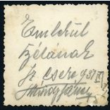 Újságot olvasó férfi a szatócsüzlet előtt, Szatmárcseke, Tungsram plakát, feliratok, , Horthy-korszak, helytörténet, Szabolcs-Szatmár-Bereg megye, 1937., 1930-as évek, Eredeti fotó, papírkép. 