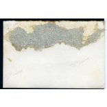 vámbemondóőrs. Barabás, idős nő az épület előtt kendőben, felirat, utcakép, épület, Horthy-korszak, helytörténet, 1930-as évek, Szabolcs-Szatmár-Bereg megye, Eredeti fotó, papírkép, hátulján ra