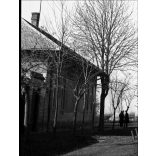 Szent Miklós katolikus templom, Kunszentmiklós, utcarészlet, egyház, helytörténet, Bács-Kiskun megye, 1930-as évek,  Eredeti nagyméretű fotó negatív!  