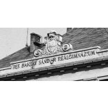 Baksay Sándor Református Reáliskola, Kunszentmiklós, utcarészlet, egyház, oktatás, helytörténet, Bács-Kiskun megye, 1930-as évek,  Eredeti nagyméretű fotó negatív!   