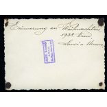 Elegáns hölgyek polgári lakásban, Arad, Erdély, épület, Horthy-korszak, helytörténet, 1938., 1930-as évek, Eredeti fotó, papírkép, hátulján felirat, bélyegző és ragasztásnyom.  