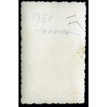 Fiatal férfi Danuvia motorkerékpáron, szocializmus, jármű, közlekedés, 1958., 1950-es évek, Eredeti fotó, papírkép.   