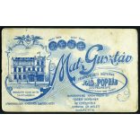 Matz Gusztáv műterme, Igló és Poprád, fiatal nő nyaklánccal, monarchia, helytörténet, 1890-es évek, Eredeti CDV, vizitkártya fotó, hátoldalán a Mester üvegműterme.  