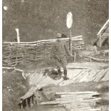 Magyar katonai bázis Jung-Trautenau-nál, egyenruha, 1. világháború, monarchia, 1916. május 15., 1910-es évek, Eredeti fotó, papírkép.  