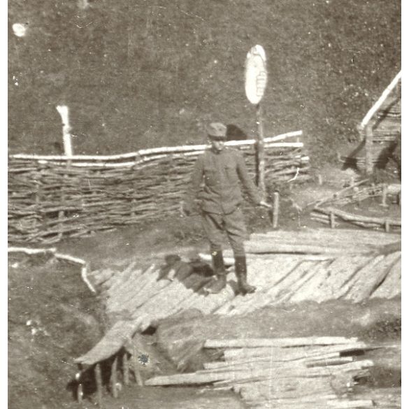 Magyar katonai bázis Jung-Trautenau-nál, egyenruha, 1. világháború, monarchia, 1916. május 15., 1910-es évek, Eredeti fotó, papírkép.  