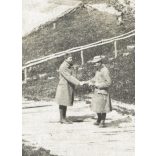 Magyar katonai bázis Jung-Trautenau-nál, egyenruha, 1. világháború, monarchia, 1916. május 5-25., 1910-es évek, Eredeti fotó, papírkép. 