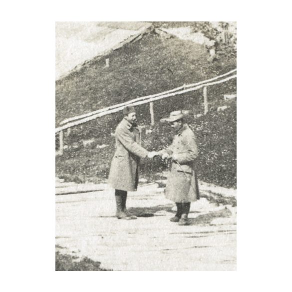 Magyar katonai bázis Jung-Trautenau-nál, egyenruha, 1. világháború, monarchia, 1916. május 5-25., 1910-es évek, Eredeti fotó, papírkép. 