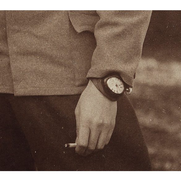 Tábori posta Budapestre, a Mátyás tér 5/b-be címezve, magyar katona, Szinte László egyenruhában, 1. világháború, monarchia, Józsefváros, helytörténet, 1916. február 28., 1910-es évek, Eredeti fotó, há