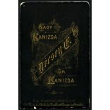 Décsey műterem, Nagykanizsa, szakállas férfi egyenruhában, karszalaggal,   monarchia, Zala megye, helytörténet, 1890-es évek, Eredeti CDV, vizitkártya fotó, alja vágott.  