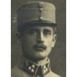 A. Epstein műterem, Kovel (Ukrajna), magyar katona egyenruhában, karddal, 1. világháború, monarchia, 1910-es évek, Eredeti CDV, ritka ciril betűs vizitkártya fotó.  