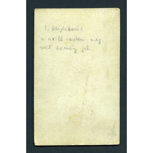 A. Epstein műterem, Kovel (Ukrajna), magyar katona egyenruhában, karddal, 1. világháború, monarchia, 1910-es évek, Eredeti CDV, ritka ciril betűs vizitkártya fotó.  